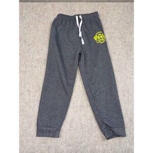 Nickelodeon Boys Size 5/6 Gray Sweatpants Joggers Neon Logo